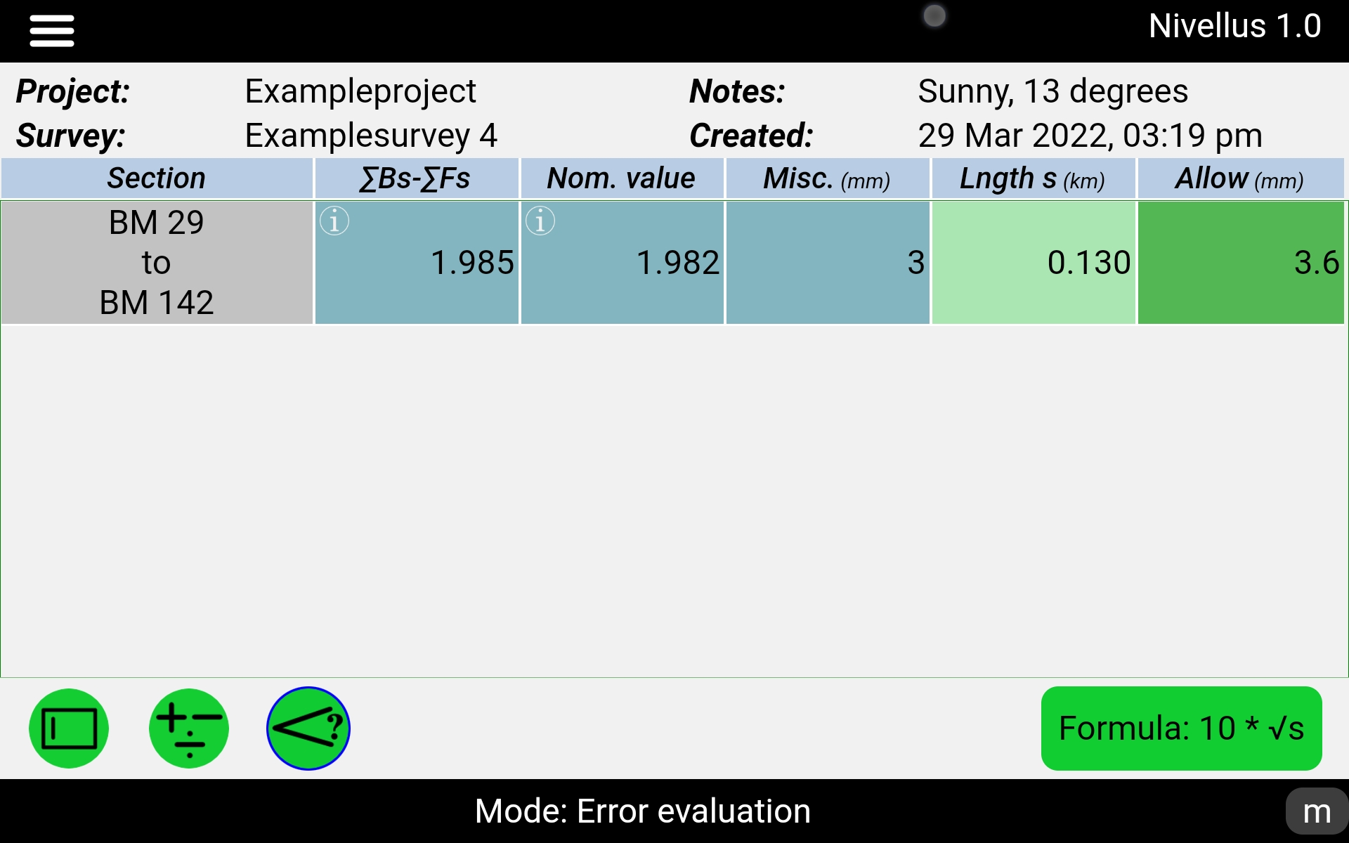 Overwiev mode result calculation